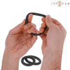 INTENSE - HUGH 3 BASIC PENISRINGE AUS SILIKON SCHWARZ - Vanelion Paradise
