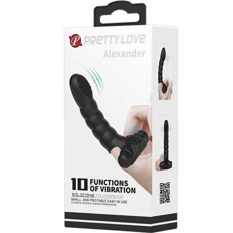 PRETTY LOVE - ALEXANDER FINGERVIBRATOR 10 VIBRATIONEN SCHWARZ - Vanelion Paradise
