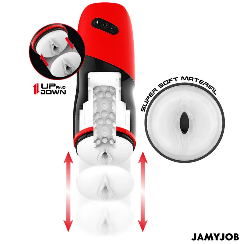 JAMYJOB - XPEED AUTOMATISCHER VAGINA-MASTURBATOR, 5 STOSSMODI UND SOUNDEFFEKT - Vanelion Paradise