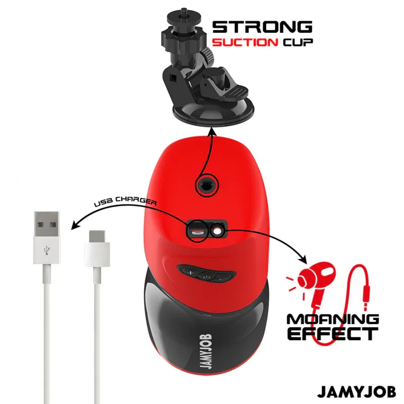 JAMYJOB - XPEED AUTOMATISCHER VAGINA-MASTURBATOR, 5 STOSSMODI UND SOUNDEFFEKT - Vanelion Paradise