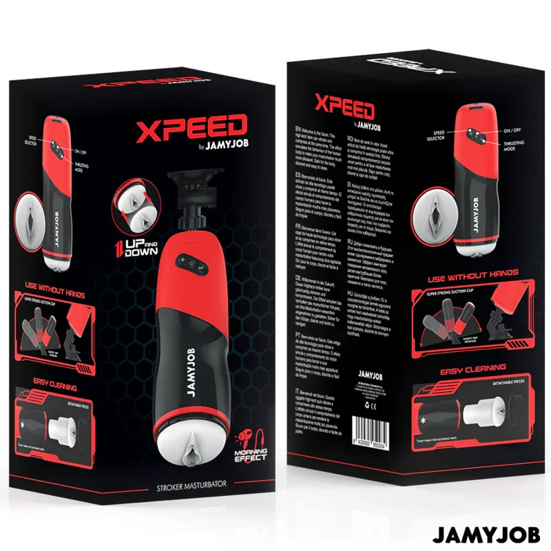 JAMYJOB - XPEED AUTOMATISCHER VAGINA-MASTURBATOR, 5 STOSSMODI UND SOUNDEFFEKT - Vanelion Paradise