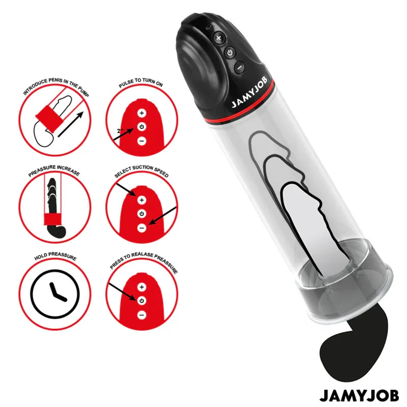 JAMYJOB - XPAND AUTOMATISCHE PUMPE 3 SAUGSTUFEN GRAU - Vanelion Paradise