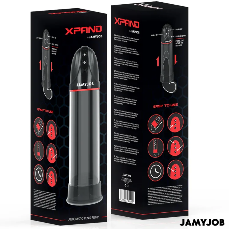 JAMYJOB - XPAND AUTOMATISCHE PUMPE 3 SAUGSTUFEN GRAU - Vanelion Paradise