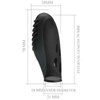 PRETTY LOVE - GILO SILIKON-FINGERVIBRATOR SCHWARZ - Vanelion Paradise