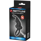 PRETTY LOVE - VIBRATIONSRING + RABBIT-KLITORIS-STIMULATOR 10 VIBRATIONEN SCHWARZ - Vanelion Paradise
