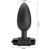 PRETTY LOVE - VIBRA BUTT PLUG 2 ANAL PLUG 10 VIBRATIONEN SCHWARZ - Vanelion Paradise