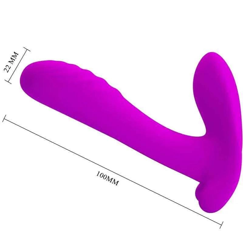 PRETTY LOVE - MASSAGER & VIBRATOR 12 VIBRATIONEN FERNBEDIENUNG LILA - Vanelion Paradise