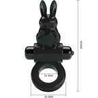 PRETTY LOVE - AUFREGENDER RING RABBIT VIBRATORRING 10 VIBRATIONEN SCHWARZ - Vanelion Paradise