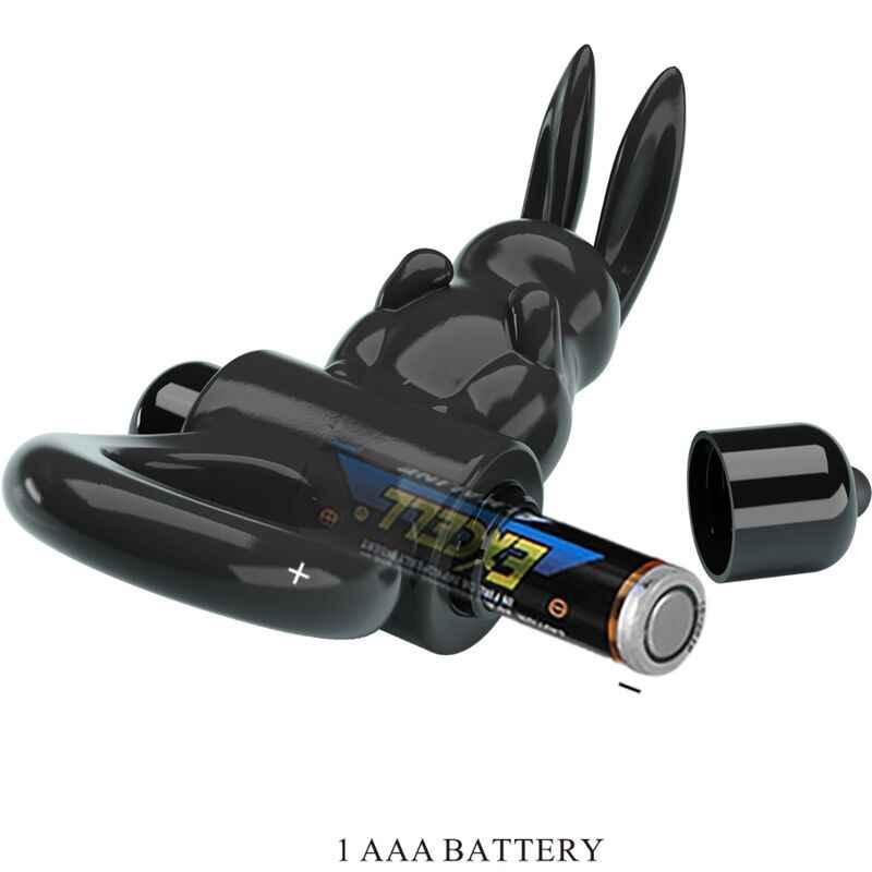 PRETTY LOVE - AUFREGENDER RING RABBIT VIBRATORRING 10 VIBRATIONEN SCHWARZ - Vanelion Paradise