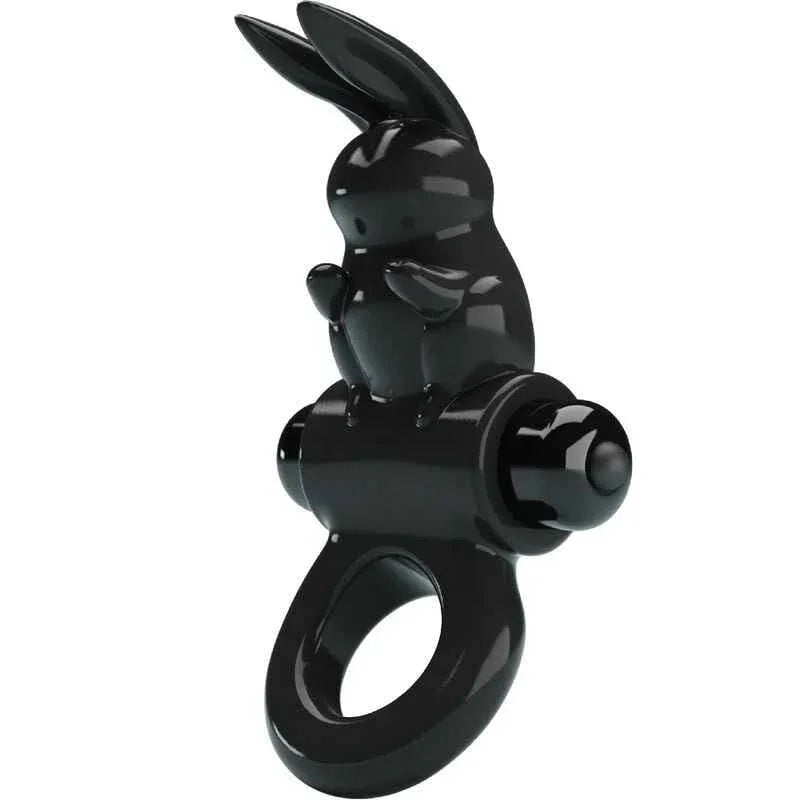 PRETTY LOVE - AUFREGENDER RING RABBIT VIBRATORRING 10 VIBRATIONEN SCHWARZ - Vanelion Paradise