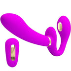 PRETTY LOVE - THUNDERBIRD DOPPELTER STRAP-ON-VIBRATOR MIT FERNBEDIENUNG LILA - Vanelion Paradise