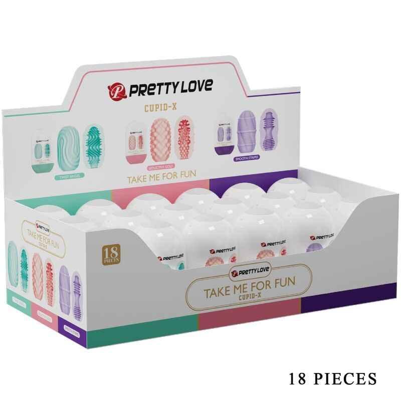 PRETTY LOVE - CUPID X 18 MÄNNLICHE MASTURBATOREN VERSCHIEDENE TEXTUREN - Vanelion Paradise