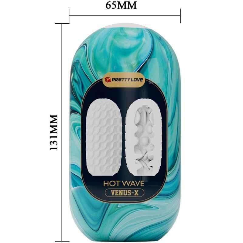 PRETTY LOVE - HOT WAVE MÄNNLICHER MASTURBATOR AUS SILIKON, WEISS - Vanelion Paradise