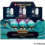 PRETTY LOVE - VENUS X 15 MÄNNLICHE MASTURBATOREN AUS SILIKON, WEISS - Vanelion Paradise