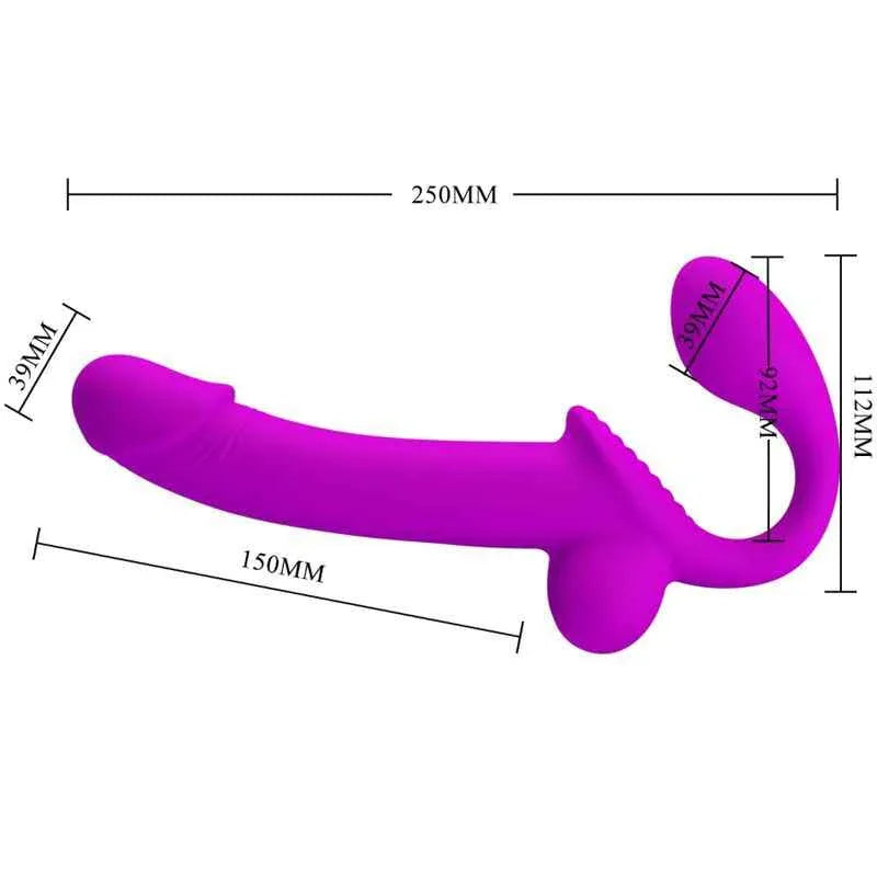 PRETTY LOVE - KELPIE DOPPELTER STRAP-ON-STIMULATOR LILA - Vanelion Paradise