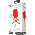 PRETTY LOVE - ROSE LOVER ROSE KLITORIS-STIMULATOR 12 VIBRATIONEN ROT - Vanelion Paradise