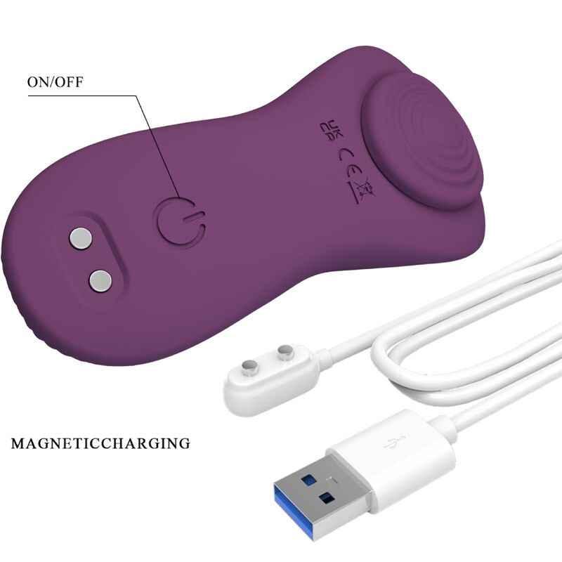 PRETTY LOVE - MANE LAY ON CLITORIS MASSAGER 10 VIBRATIONEN FERNBEDIENUNG LILA - Vanelion Paradise