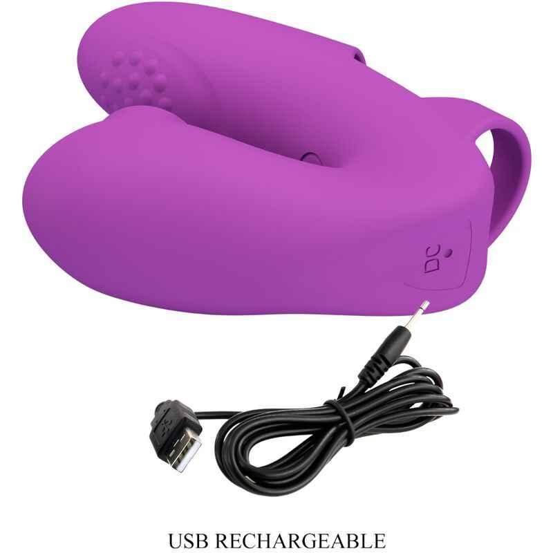 PRETTY LOVE - ATHENA FINGERVIBRATOR MIT KLITORISSTIMULATOR LILA - Vanelion Paradise