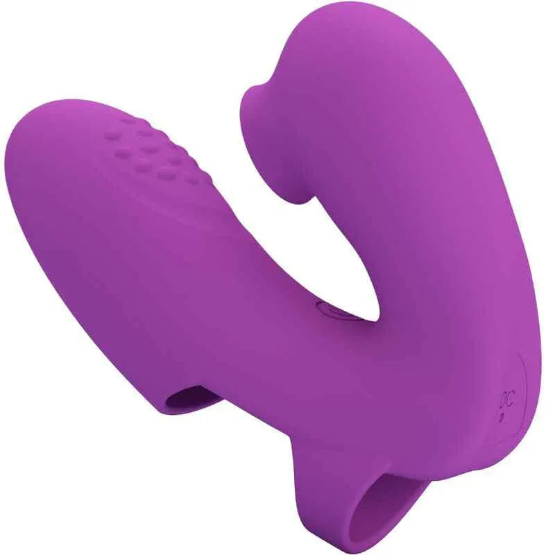 PRETTY LOVE - ATHENA FINGERVIBRATOR MIT KLITORISSTIMULATOR LILA - Vanelion Paradise