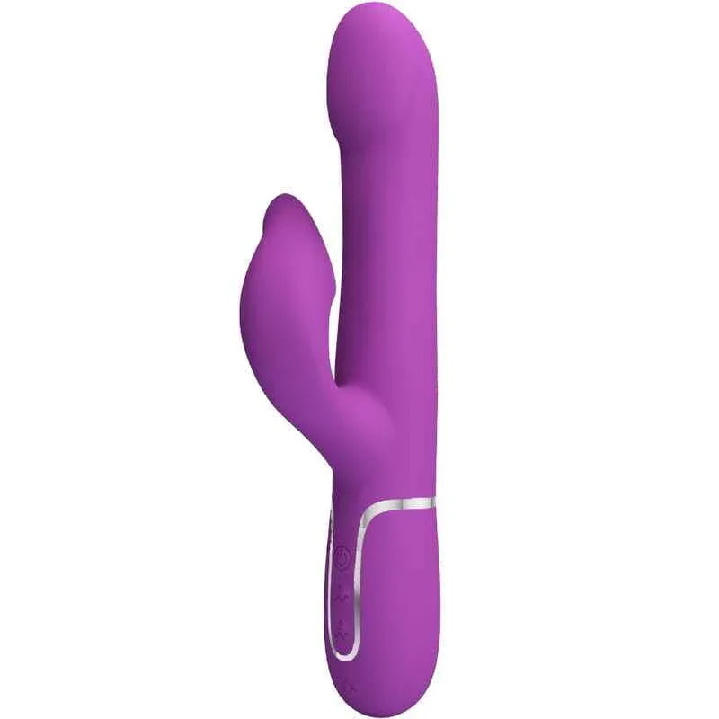 PRETTY LOVE - 4 IN 1 MULTIFUNKTIONSVIBRATOR & STIMULATOR LILA - Vanelion Paradise
