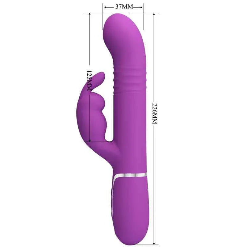 PRETTY LOVE - COALE 4 IN 1 MULTIFUNKTIONS-RABBIT-VIBRATOR LILA - Vanelion Paradise