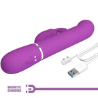 PRETTY LOVE - COALE 4 IN 1 MULTIFUNKTIONS-RABBIT-VIBRATOR LILA - Vanelion Paradise