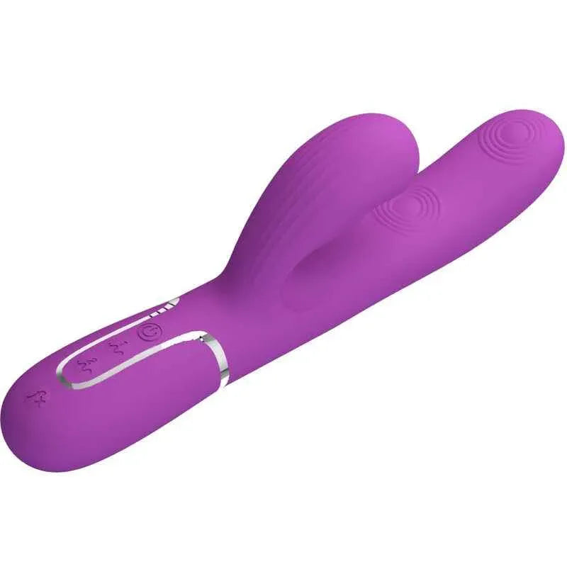 PRETTY LOVE - PERLITA 3 IN 1 MULTIFUNKTIONS-RABBIT-VIBRATOR LILA - Vanelion Paradise