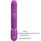 PRETTY LOVE - PERLITA 3 IN 1 MULTIFUNKTIONS-RABBIT-VIBRATOR LILA - Vanelion Paradise