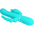 PRETTY LOVE - CAMMY 4 IN 1 MULTIFUNKTIONS-DREIFACHER RABBIT-VIBRATOR BLAU - Vanelion Paradise