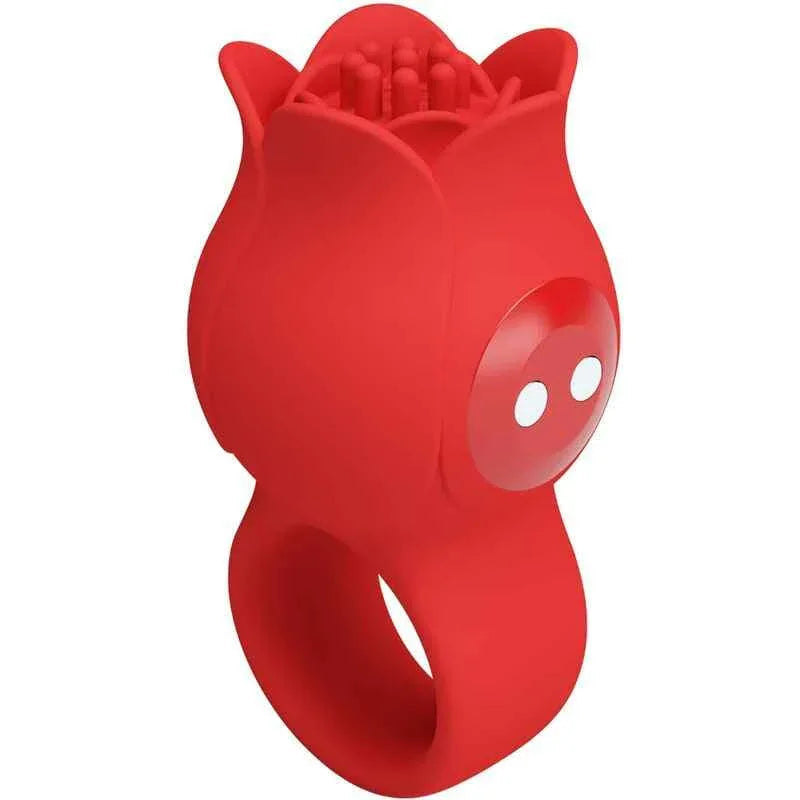 PRETTY LOVE - JAE ROSE FÖRMIGER FINGERVIBRATOR 10 VIBRATIONEN ROT - Vanelion Paradise