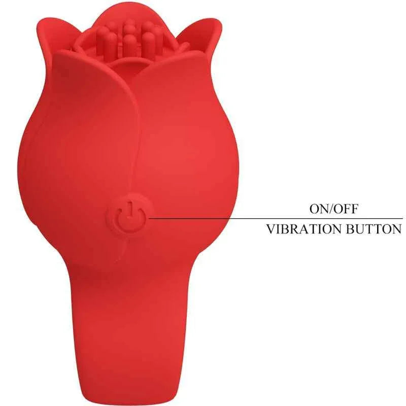 PRETTY LOVE - JAE ROSE FÖRMIGER FINGERVIBRATOR 10 VIBRATIONEN ROT - Vanelion Paradise
