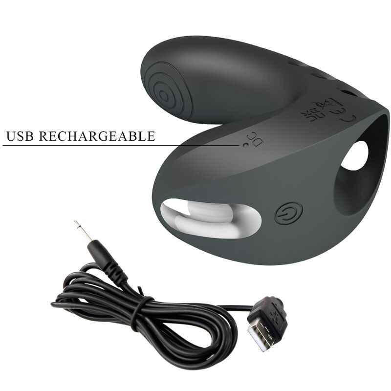 PRETTY LOVE - CAMELIA FINGERVIBRATOR 7 VIBRATIONEN SCHWARZ - Vanelion Paradise