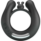 PRETTY LOVE - DAHLIA VIBRATIONSRING + KLITORISSTIMULATOR 12 VIBRATIONEN SCHWARZ - Vanelion Paradise