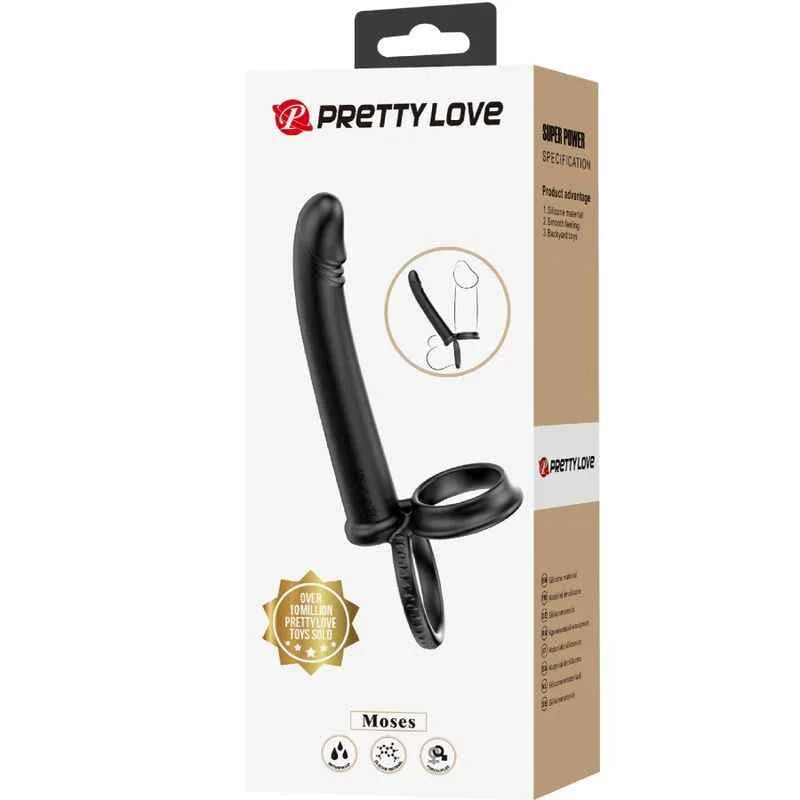 PRETTY LOVE - DILLION DOPPELTE PENETRATION DOPPELTER COCKRING SCHWARZ - Vanelion Paradise
