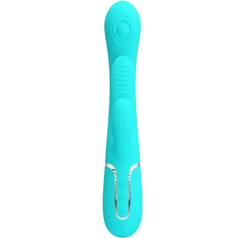 PRETTY LOVE - SHANIA TRIPLE RABBIT MULTIFUNKTIONSVIBRATOR 3 IN 1 BLAU - Vanelion Paradise