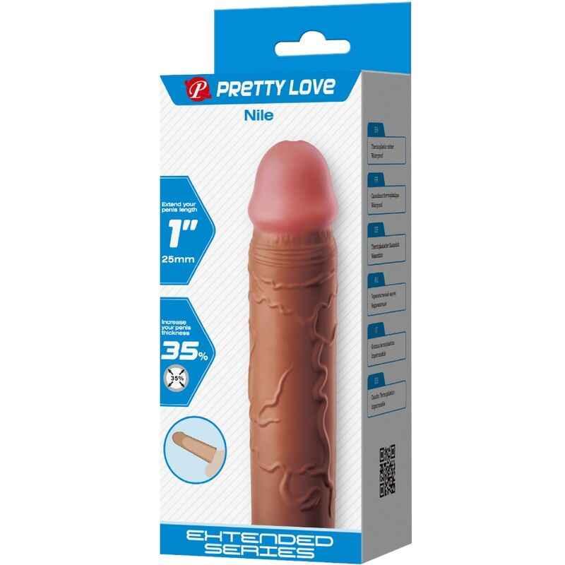 PRETTY LOVE - NILE PENISHÜLLE MIT 2,5 CM VERLÄNGERUNG MULATTE - Vanelion Paradise