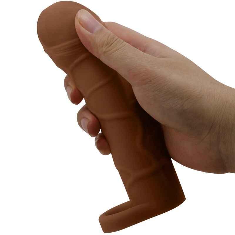 PRETTY LOVE - BUNION PENIS SLEEVE MIT 2,5 CM VERLÄNGERUNG MULATTE - Vanelion Paradise