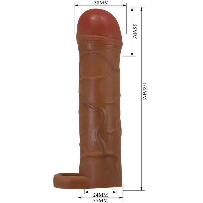 PRETTY LOVE - BUNION PENIS SLEEVE MIT 2,5 CM VERLÄNGERUNG MULATTE - Vanelion Paradise