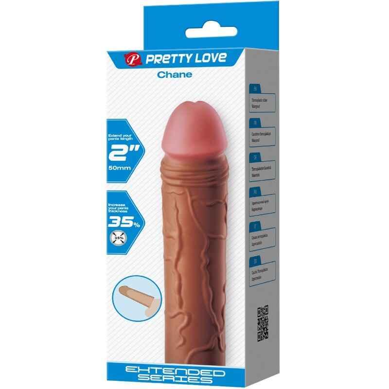 PRETTY LOVE - CHANE PENISHÜLLE MIT 5 CM VERLÄNGERUNG MULATTE - Vanelion Paradise
