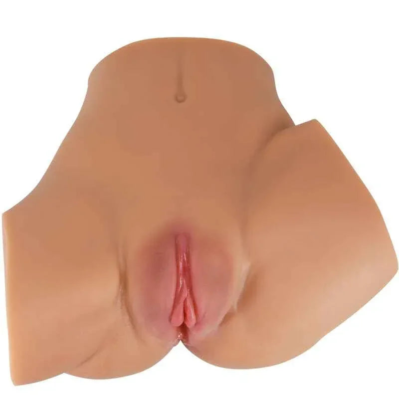 CRAZY BULL - EMILIA ASS VIBRATOR MIT REALISTISCHER VAGINA UND ANUS-FLEISCH-FERNBEDIENUNG - Vanelion Paradise