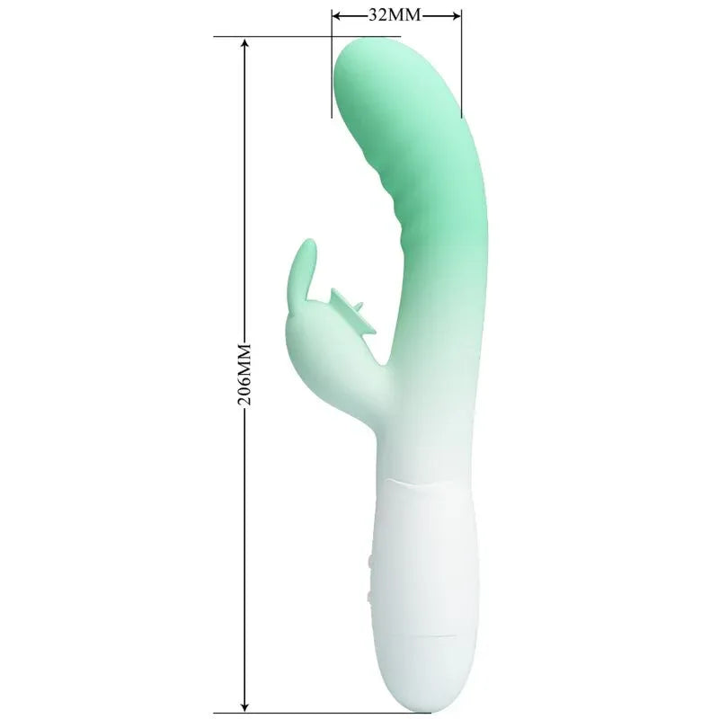 PRETTY LOVE - CERBERUS RABBIT VIBRATOR 3O VIBRATIONEN GRÜN - Vanelion Paradise