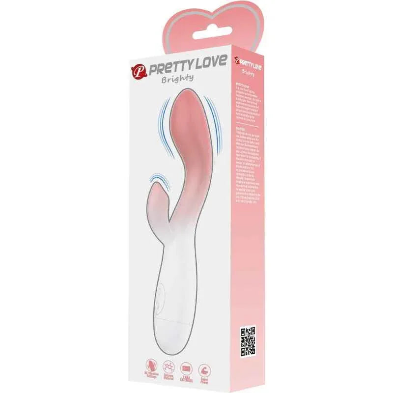 PRETTY LOVE - BRIGHTY G-SPOT VIBRATOR + KLITORIS-STIMULATOR 30 VIBRATIONEN ROSA - Vanelion Paradise
