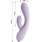 PRETTY LOVE - ROSOLYN RABBIT VIBRATOR 10 VIBRATIONEN LILA - Vanelion Paradise