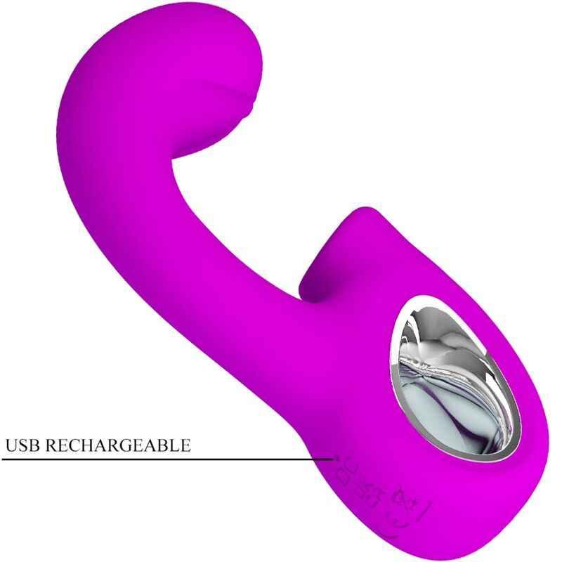 PRETTY LOVE - SIBEL SIBEL G-SPOT VIBRATOR + KLITORIS-STIMULATOR 10 VIBRATIONEN LILA - Vanelion Paradise