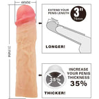 PRETTY LOVE - DEREK PENISHÜLLE MIT 7,6 CM VERLÄNGERUNG FLEISCH - Vanelion Paradise