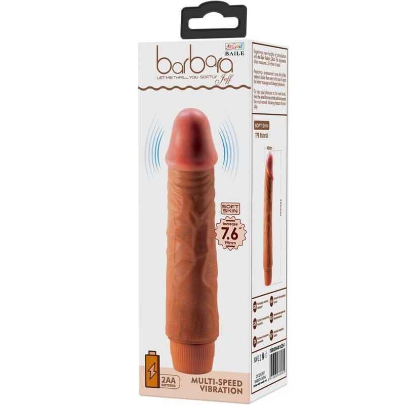 BAILE - JEFF REALISTISCHER VIBRATOR 19,5 CM MULATTE - Vanelion Paradise
