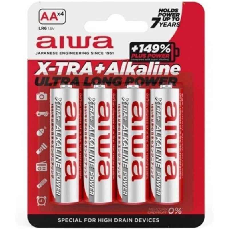 AIWA - X-TRA ALKALINE AA ALKALINE BATTERIE LR6 BLISTER*4 - Vanelion Paradise