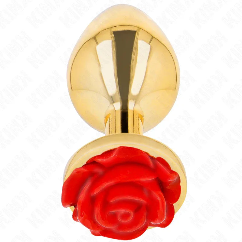 KINK - PLUG ANAL GOLD ROSE ROT GRÖSSE L - Vanelion Paradise