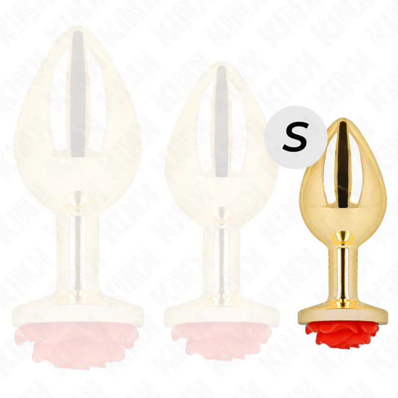 KINK - PLUG ANAL GOLD ROSE ROT GRÖSSE S - Vanelion Paradise