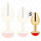 KINK - PLUG ANAL GOLD ROSE ROT GRÖSSE S - Vanelion Paradise